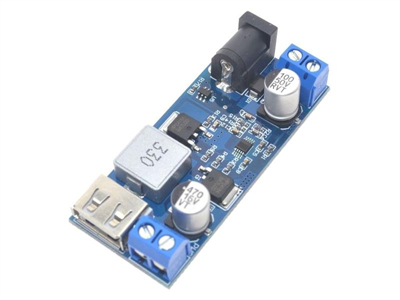 Napájecí modul, step-down měnič 12-24V na 5V/5A, USB+svorkovnice