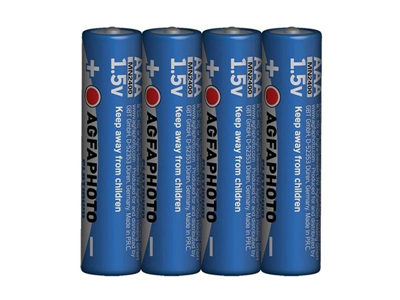 Baterie AAA (LR03) alkalická AGFAPHOTO Power 4ks / shrink