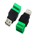 Zdířka USB-A se svorkovnicí