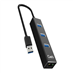 USB rozbočovač GETI GUH3AE 3x USB-A 3.0 + 1x Ethernet