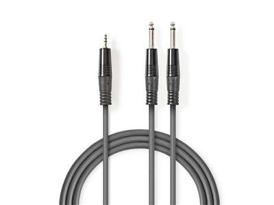 Kabel Jack 3,5mm konektor/2x Jack 6,35mm konektor 3m NEDIS COTH23200GY30