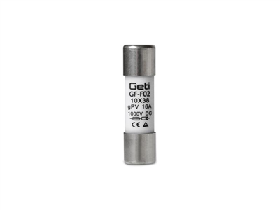 Pojistka GETI GF-F02 pro fotovoltaické systémy 16A/1000V DC