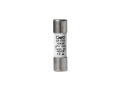 Pojistka GETI GF-F03 pro fotovoltaické systémy 32A/1000V DC