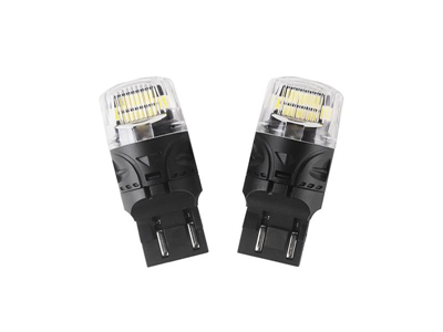 Autožárovka LED T20 (7443) 12V CARCLEVER 16LED 2835SMD bílá 2ks