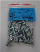 MDtools 110355-5X20 Šrouby 6hranné DIN 933, pozinkované, různé rozměry