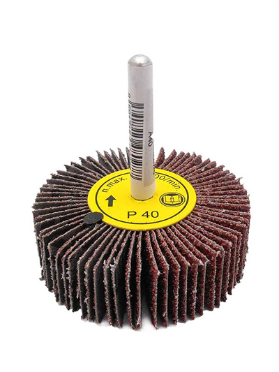 Kotouče brusné lamelové, 60x20 mm, na stopce 6 mm, různé hrubosti - korund