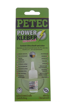 Petec 93403 Vteřinové lepidlo na plasty a kovy Power Kleber, 3 g - Petec