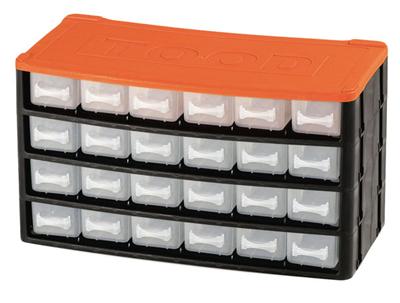 Box na nářadí 24 zásuvek, 330x160x180 mm, plast