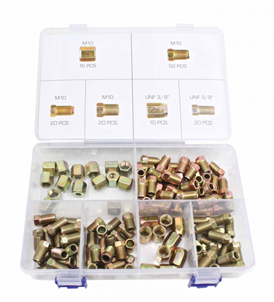 Brzdová šroubení - holendry na brzdové vedení, různé rozměry, 135 ks - ASTA