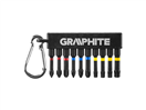 Graphite 56H562 Sada rázových, úderových bitů 1/4, PH, PZ, TX, 10 ks, s karabinou - GRAPHITE 56H562