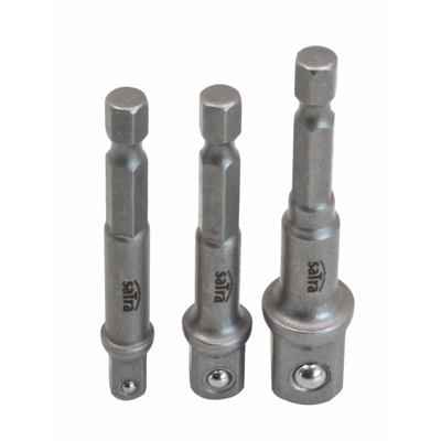 Adaptéry na gola nářadí, do vrtačky, čtyřhran 1/4” 3/8” 1/2”, šestihran 1/4