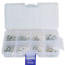 ASTA A-TC541 Podložky ploché a pérové, 4, 5, 6, 8 mm, ocelové, 250 ks - ASTA