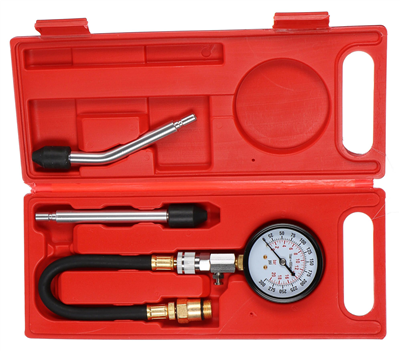 Sada pro testování komprese benzín. motorů MECHANIC ENGINE TESTER 4, 0-20bar, 4ks SIXTOL