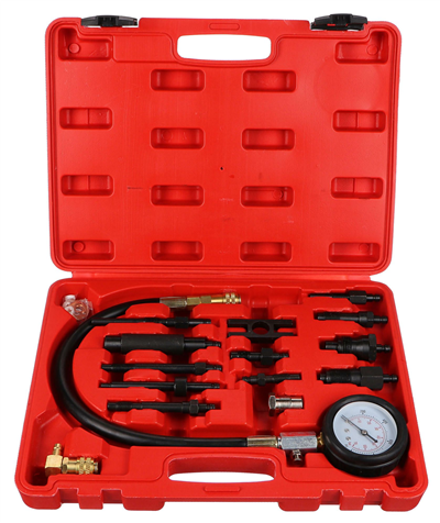 Sada pro testování komprese naftových motorů MECHANIC ENGINE TESTER 23, 0-70bar, 23ks