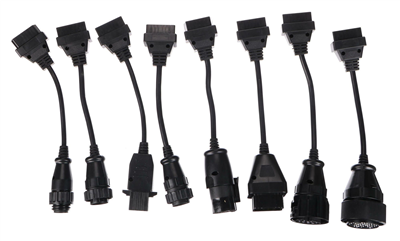 Kompletní sada OBD-II redukcí pro nákladní auta MECHANIC CABLE SET 2, 8 ks - SIXTOL