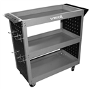 ViSTA V-H3TC Dílenský vozík, 3 police, 12 háčků, 80x35x74 cm - VISTA