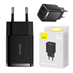 Kompaktní rychlonabíječka Baseus, 2x USB, 10,5 W (černá)