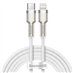 USB-C kabel pro Lightning Baseus Cafule, PD, 20W, 2m (bílý)