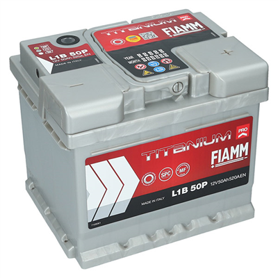 Fiamm Titanium PRO 12V, 50Ah 520A L1B 50P 207x175x175