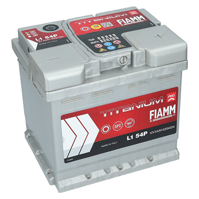 Fiamm Titanium PRO 12V, 54Ah 520A L1 54P 207x175x190