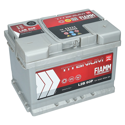 Fiamm Titanium PRO 12V, 60Ah 600A L2B 60P 242x175x175