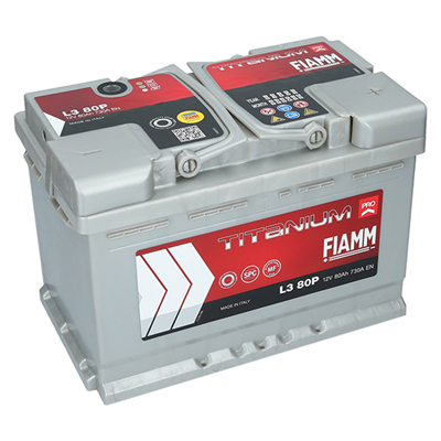 Fiamm Titanium PRO 12V, 80Ah 730A L3 80P 278x175x190