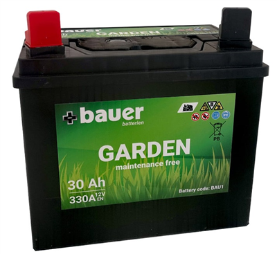 Garden U1 12V 30Ah 330A 196x128x184 Levá