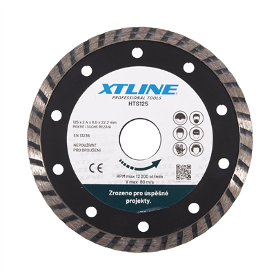 XTLINE Kotouč diamantový turbo | 115x2,2x22,2 mm