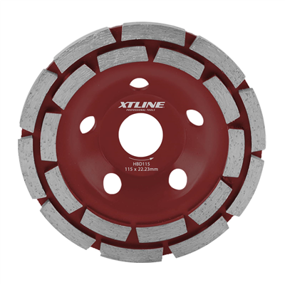 XTLINE Kotouč diamantový brusný dvouřadý | 115x5x22,2 mm
