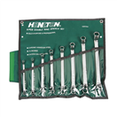 HONITON HDWP7508 HONITON Sada očkových klíčů vyhnutých 8 dílů | 6-22 mm, textilní obal