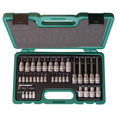 HONITON Sada nástavců TRX, IMBUS 1/4”-1/2” 39 dílů