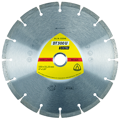 KLINGSPOR Kotouč diamantový segmentový DT300U | 115x7x1,6x22,2 mm