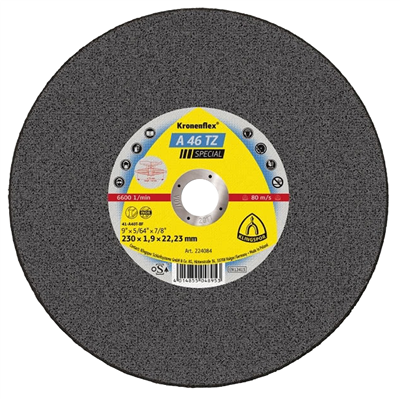 KLINGSPOR Kotouč řezný na nerez/ocel A 46 TZ Special | 180x1,6x22,2 mm