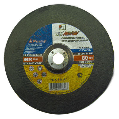 LUGA ABRASIVE Kotouč brusný na ocel | 230x6,0x22,2 mm