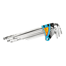 RICHMANN PC6617 RICHMANN Sada IMBUS klíčů prodloužené s kuličkou v palcových rozměrech 9 dílů | 1/16-3/8