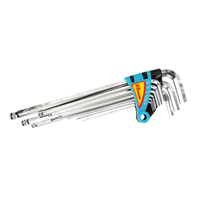 RICHMANN Sada IMBUS klíčů prodloužené s kuličkou v palcových rozměrech 9 dílů | 1/16