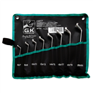 GK TOOLS P16831/P GK TOOLS Sada očkových klíčů vyhnutých chrom 8 dílů | 6-22 mm, textilní obal