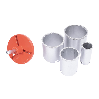 STAVTOOL Sada diamantových vykružovacích korunek 6 dílů | 33-73 mm