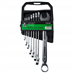 GK TOOLS Sada očkoplochých klíčů, matné | 6-22 mm, 8 dílů, p