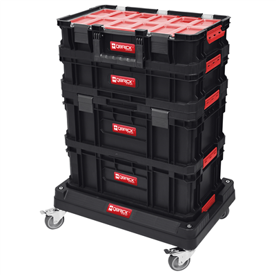 QBRICK Set boxů Qbrick TWO Cart s podvozkem 7v1 | 595x395x825 mm