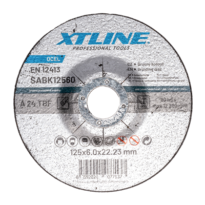 XTLINE Kotouč brusný na ocel | 180x6,0x22,2 mm