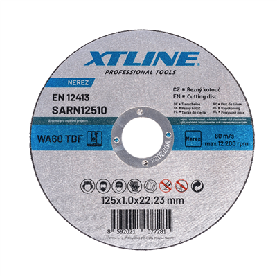 XTLINE Kotouč řezný na ocel / nerez | 180x2,2x22,2 mm