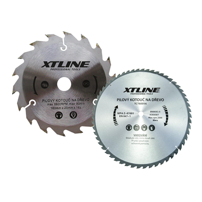 XTLINE Kotouč pilový s SK plátky | 170x2,0x30 mm, 60 zubů