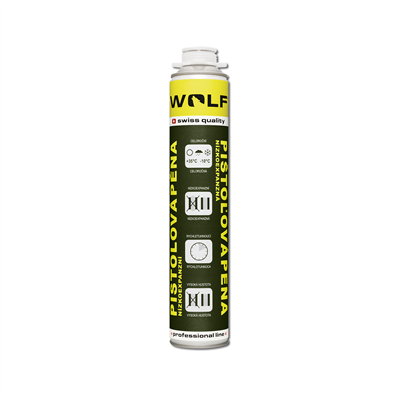 WOLF Pěna pistolová nízkoexpanzní | celoroční 750 ml