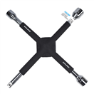 XTline XT090 XTLINE Klíč křížový na kola pogumovaný | 1/2, hlavice 17, 19, 21 mm