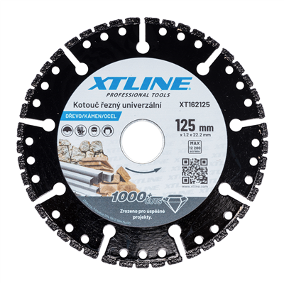 XTLINE Kotouč univerzální na dřevo, kámen, ocel | 115x1,2x22,2 mm