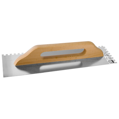 STAVTOOL Hladítko nerezové zubové | 480x130 mm, zub 8x8 mm