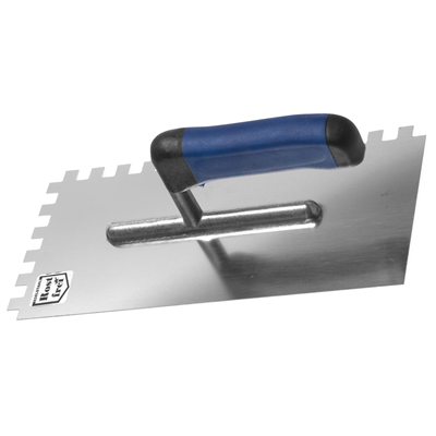 STAVTOOL Hladítko nerezové zubové softgrip | 270x127 mm, zub 8x8 mm