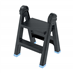 PROSPERPLAST Schůdky černé TITAN LADDER | 470x435x630 mm