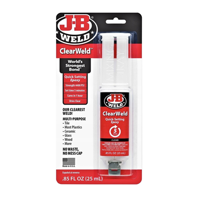 J-B WELD Lepidlo čiré rychleschnoucí epoxidové ClearWeld | 25 ml